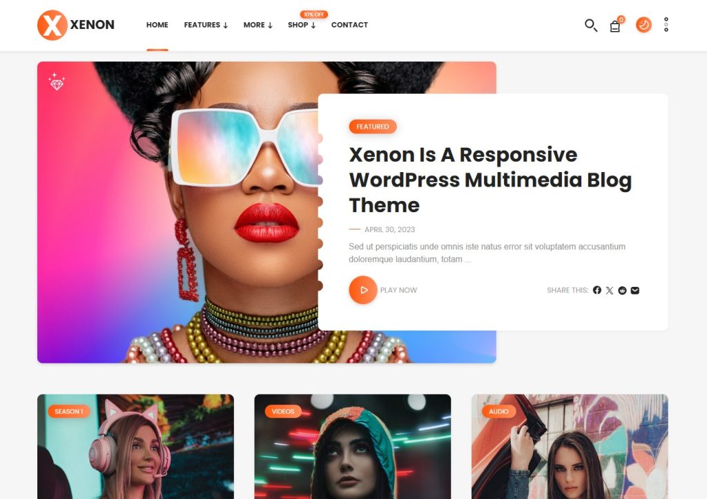 Bố cục giao diện xenon