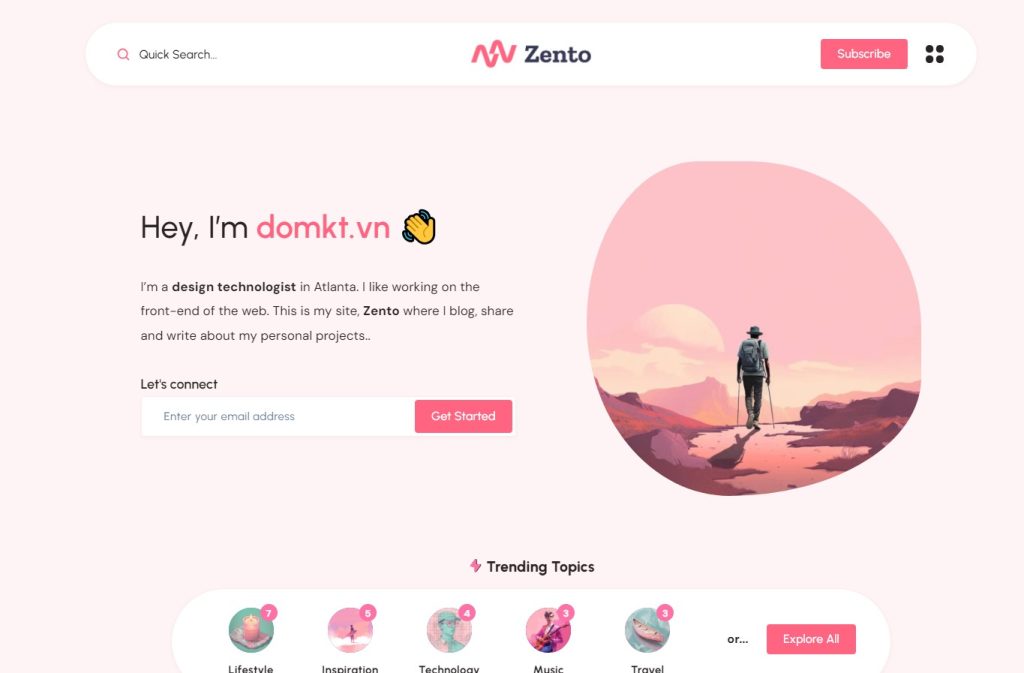 Bố cục theme zento