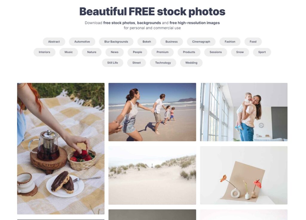 Bố cục trang chủ