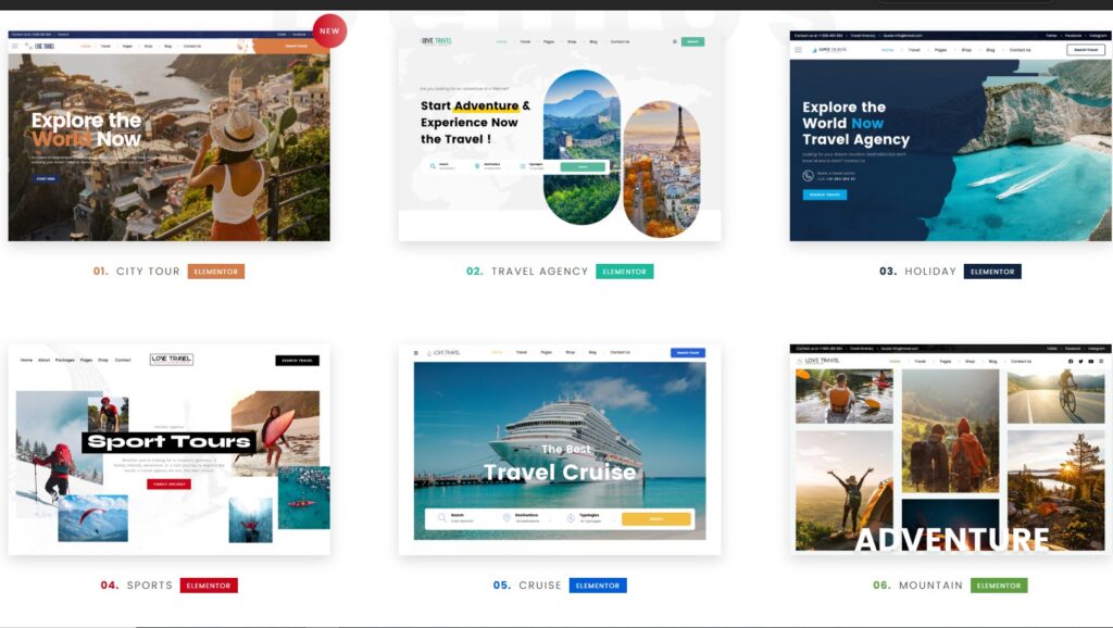 Theme Love Travel WordPress