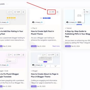 Thêm Lượt Xem Template Plus UI