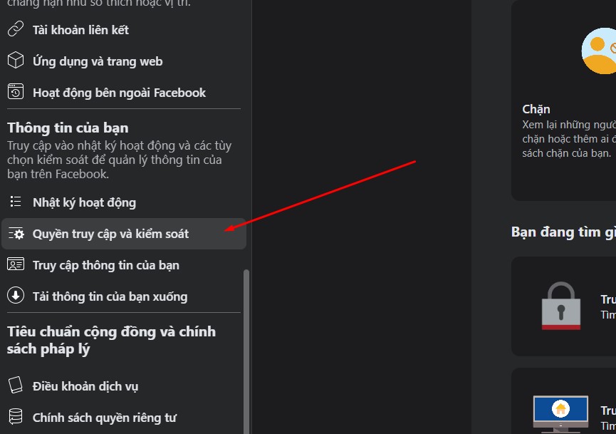 Vào cài đặt fanpage