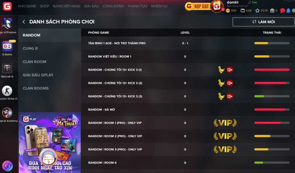 Lí do hack Aoe Gplay