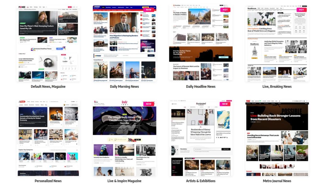 Các tính năng nổi bật của theme Foxiz