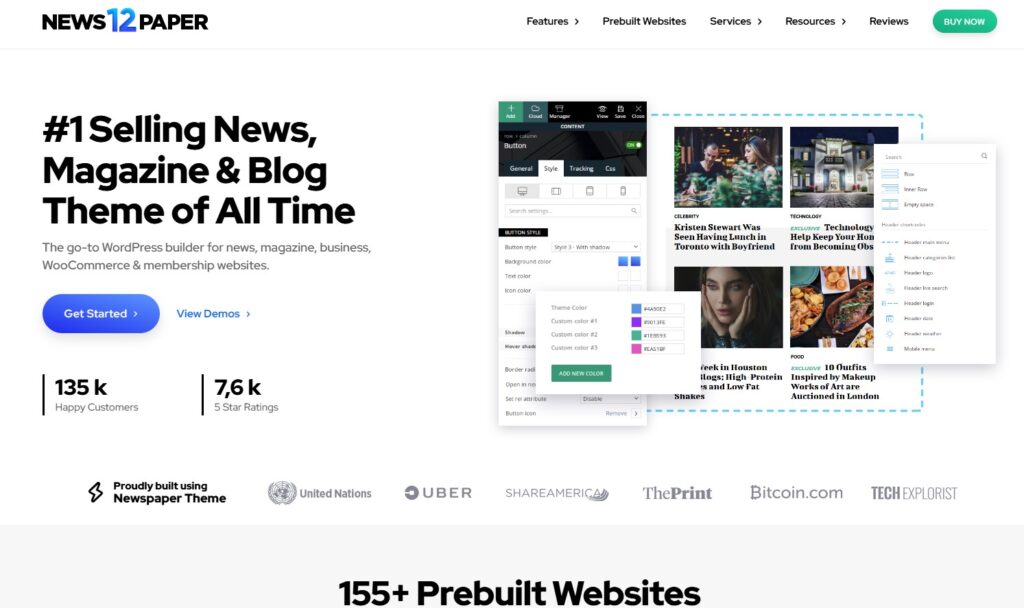 Giới thiệu về Theme Newspaper