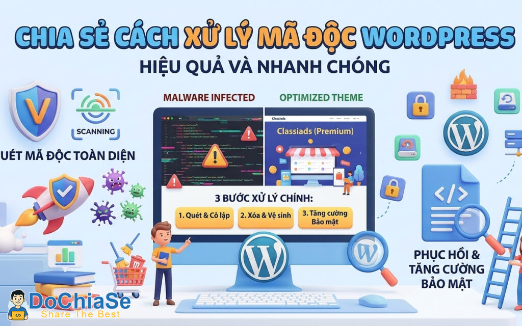 Cách xử lý mã độc WordPress
