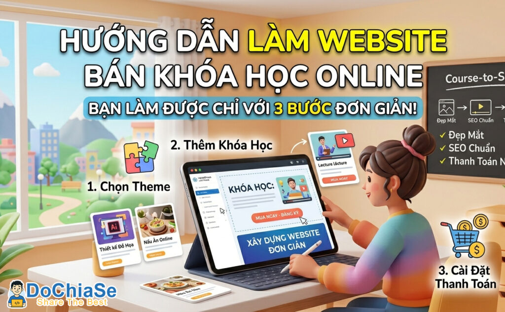 Làm Website Bán Khóa Học Online